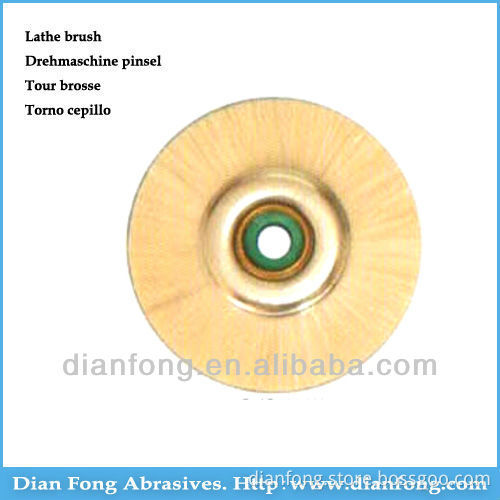 03G48 48mm White Goat Hair Soft Lathe Polish Brush China Dental Supply